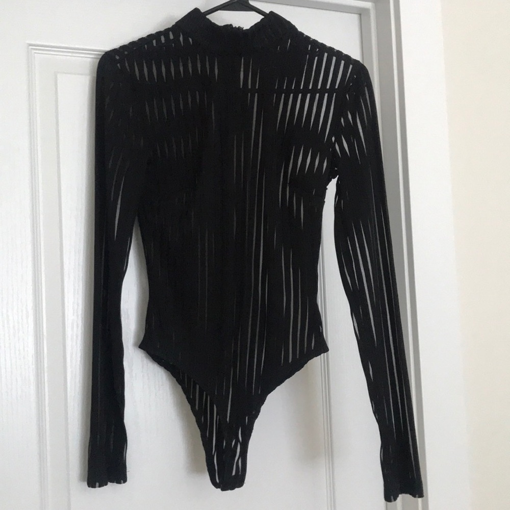 Stripe see through top